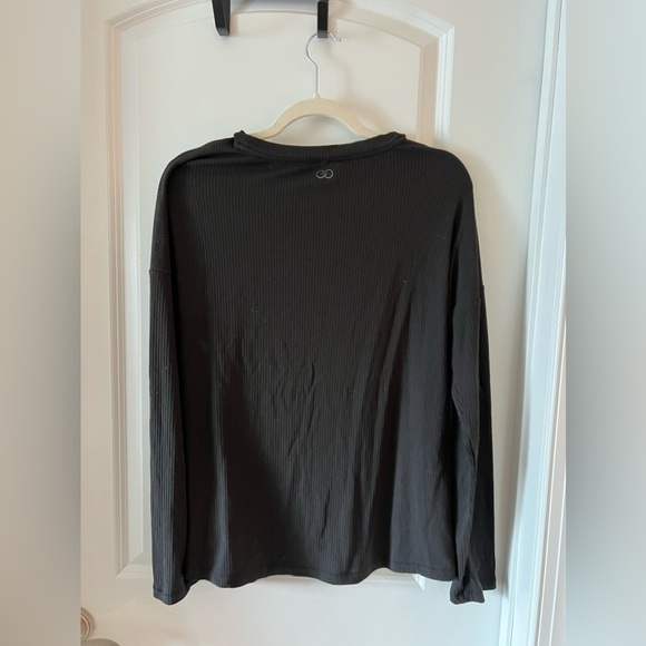CALIA Women's Boxy Rib Long Sleeve Top - Picture 3 of 4